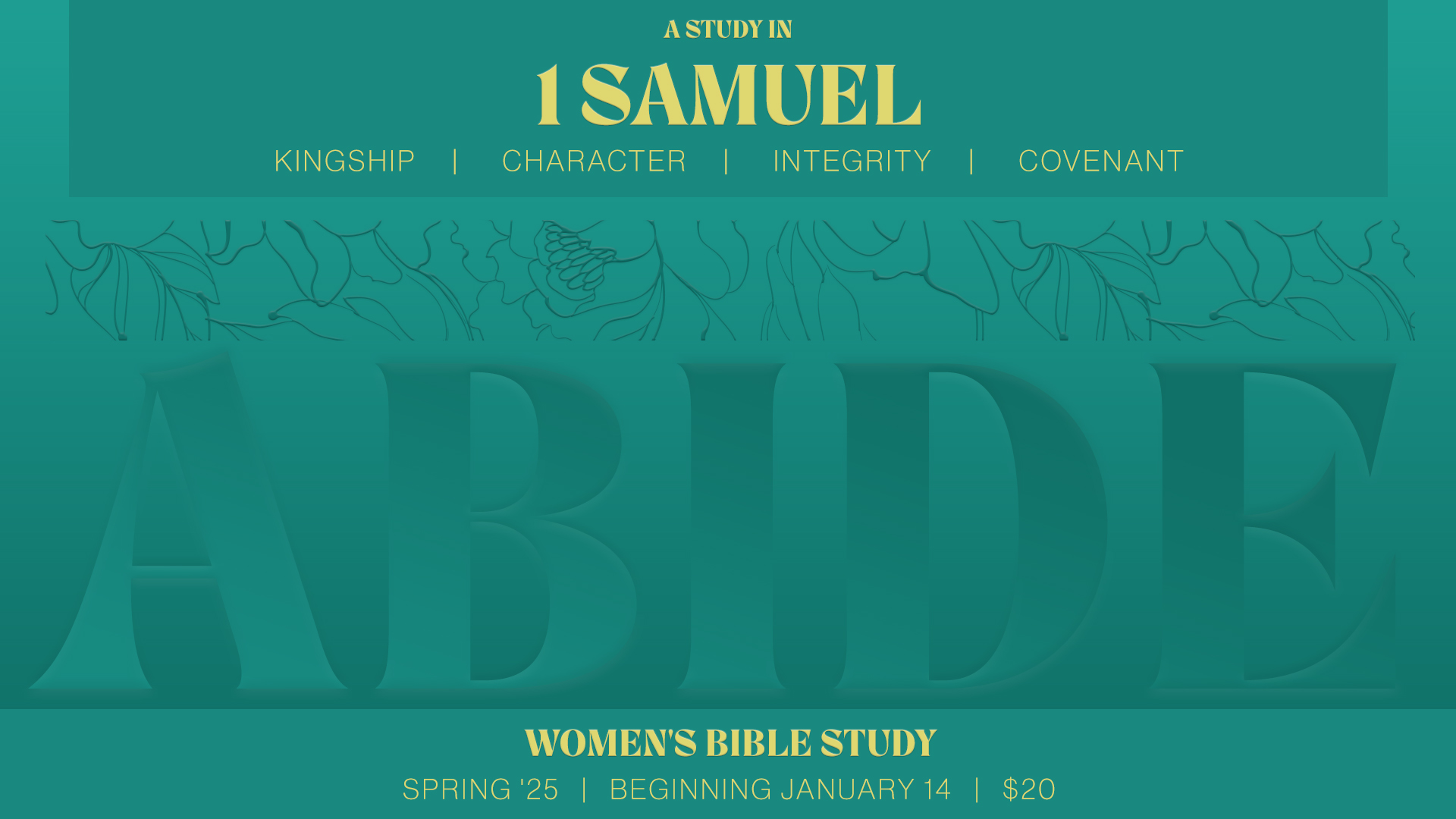 Women’s Bible Study – 1 Samuel