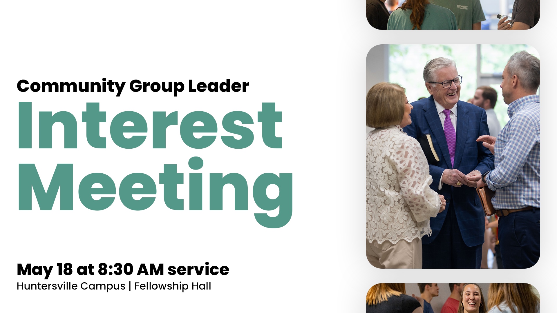 Community Group Leader Interest Meeting